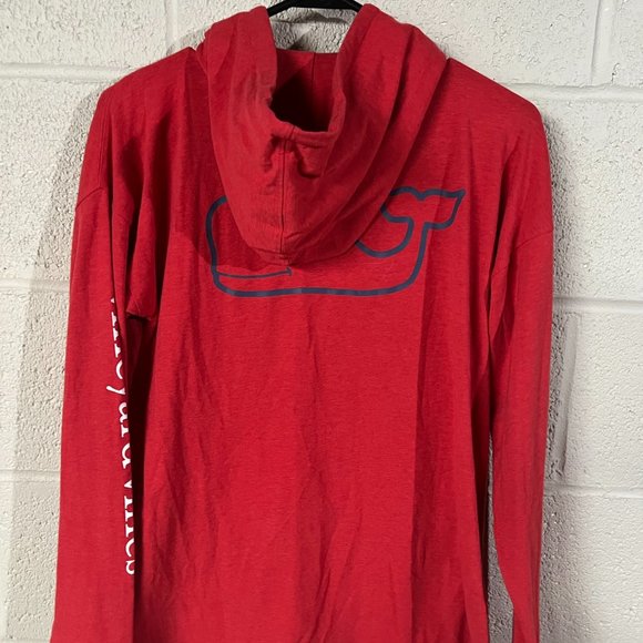 Vinyard Vines - Red Hoodie Tee (Small) - Picture 5 of 6